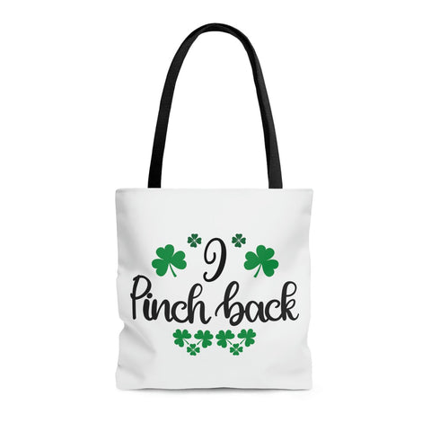 I Pinch Back with Four Leaf Clover Tote Bag