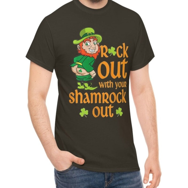 Rock out with shamrock out T-shirt
