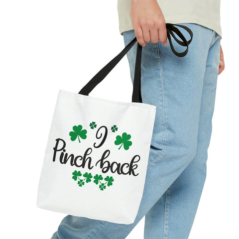 I Pinch Back with Four Leaf Clover Tote Bag